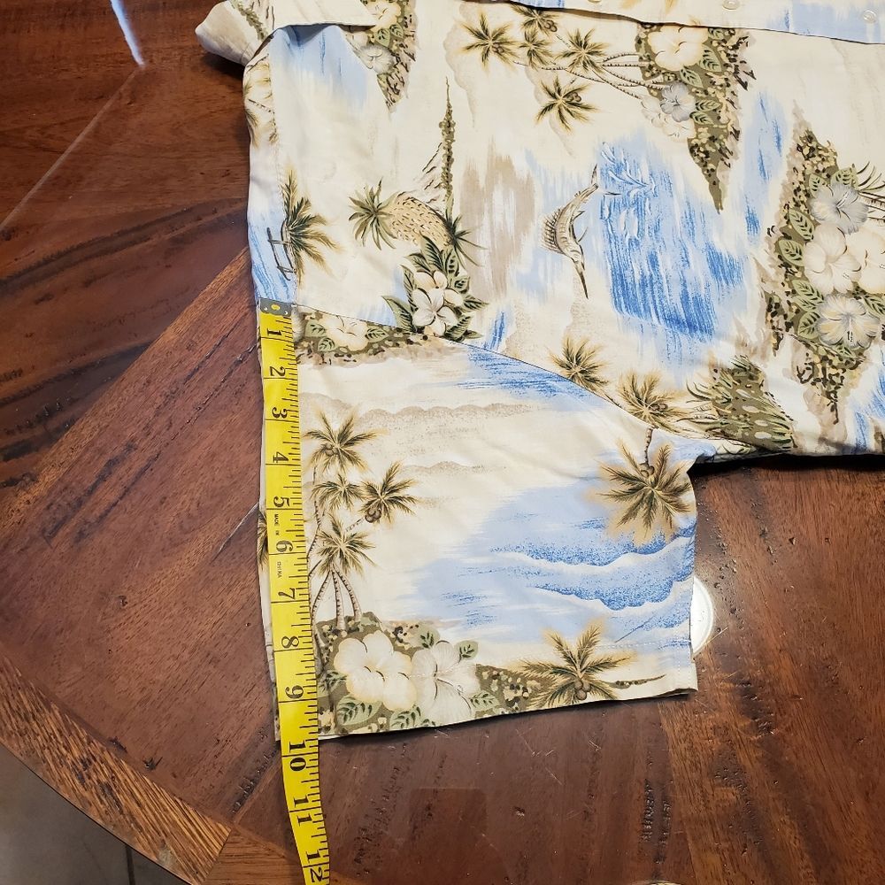 Tommy Hilfiger Men's Hawaiian Island Palm Tree Vacation Shirt in Size L - Picture 9 of 14